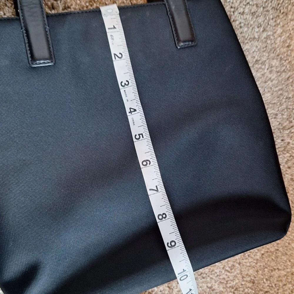 Coach VTG Mercer Y2K Black Twill & Leather Minimalist Shoulder Bag Tote